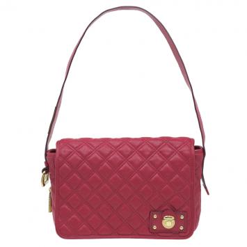 Pre Owned Marc Jacobs Red Quilted Leather Shoulder Bag