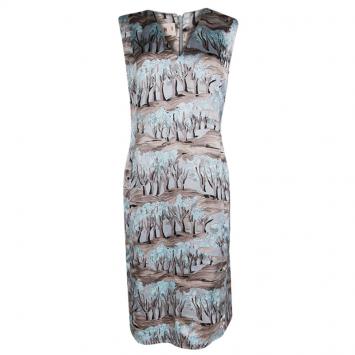 Pre Owned Marni Multicolor Printed Sleeveless Shift Dress M