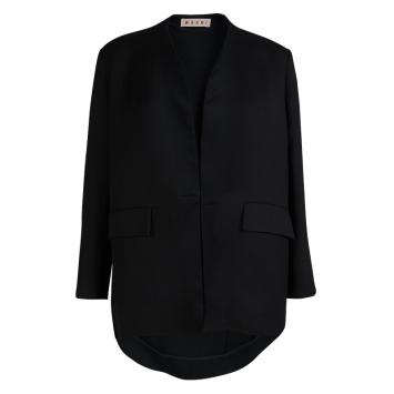 Pre Owned Marni Black High-Low Jacket M