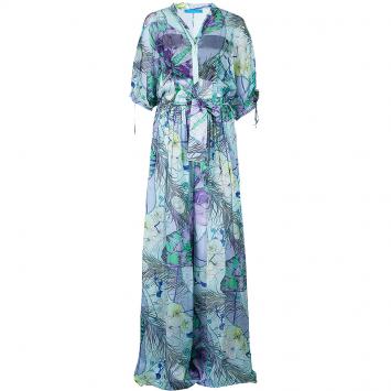 Pre Owned Matthew Williamson Multicolor Floral Print Jumpsuit M
