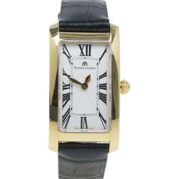 Pre Owned Maurice Lacroix Cream Gold-Plated Fiaba Women's Wristwatch 20MM