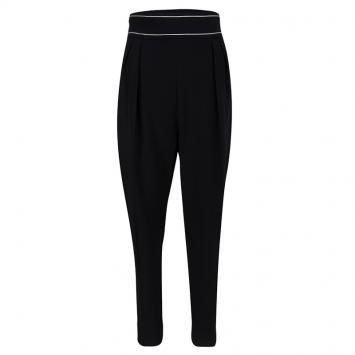 Pre Owned Max Mara Black Pleated High Waist Trousers M