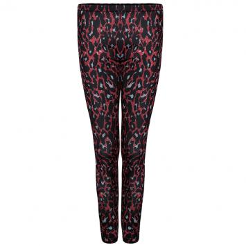 Pre Owned McQ by Alexander McQueen Red Leopard Legging M