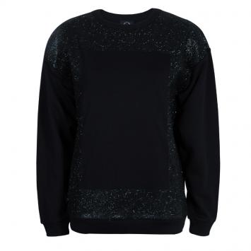 Pre Owned McQ  by Alexander McQueen Black Embellished Sweat Shirt M