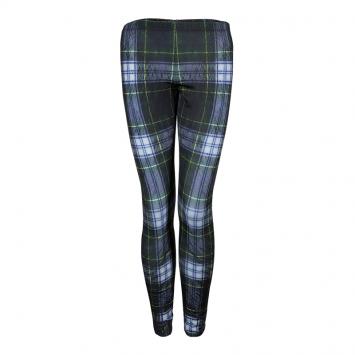 Pre Owned McQ by Alexander McQueen Multicolor Checked Tartan Leggings  S