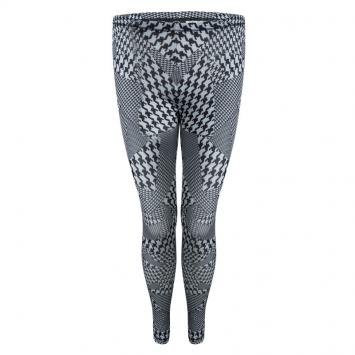 Pre Owned McQ by Alexander McQueen Houndstooth Printed Leggings XS