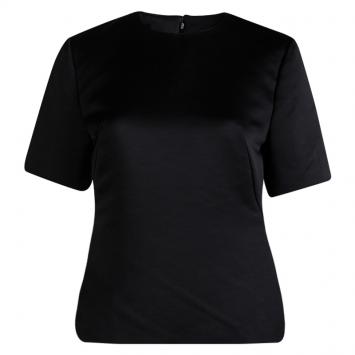 Pre Owned McQ by Alexander McQueen Black Short Sleeve Top S