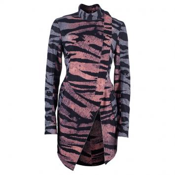 Pre Owned McQ By Alexander McQueen Zebra Print Jacket S