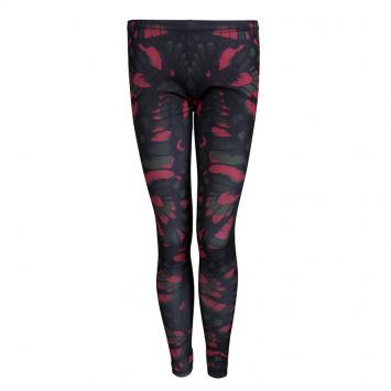 Pre Owned McQ by Alexander McQueen Green Printed Leggings S