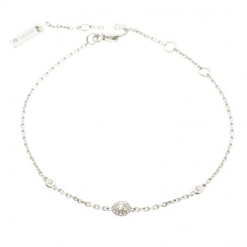 Pre Owned Messika Joy Diamond 18k White Gold Bracelet XS