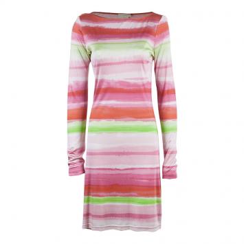 Pre Owned Michael Kors Multicolor Striped Dress M