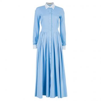 Pre Owned Michael Kors Blue Shirt Dress M