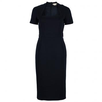 Pre Owned Michael Kors Black Shift Dress S