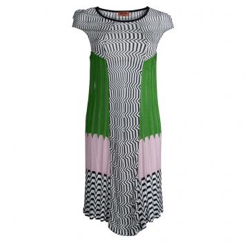 Pre Owned Missoni Mare Multicolor Knitted Panel Dress S