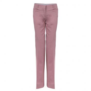 Pre Owned Miu Miu Peach Wide Leg Trousers M