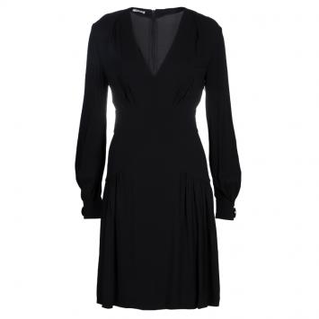 Pre Owned Miu Miu Black Long Sleeve Dress XS