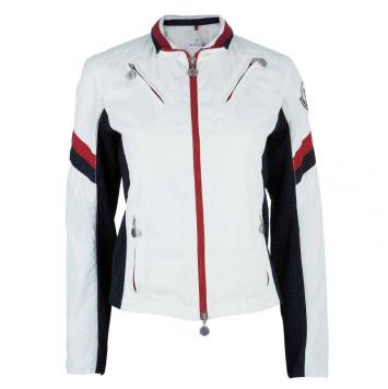 Pre Owned Moncler Off-white Zip Front Nylon Jacket S