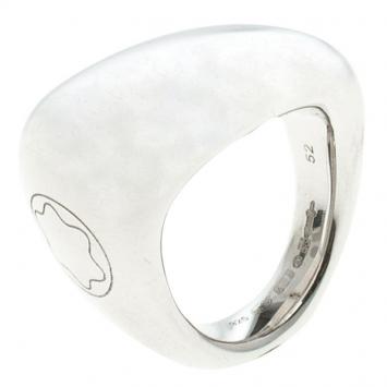 Pre Owned Montblanc Caresse of a Star Silver Ring Size 52