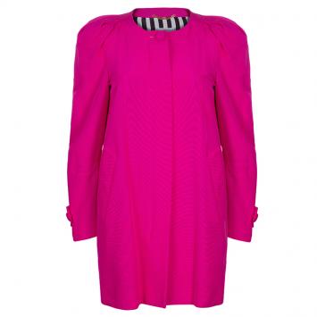 Pre Owned Moschino Pink Mid-Length Coat S