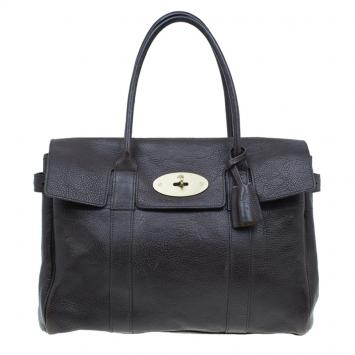 Pre Owned Mulberry Chocolate Brown Leather Bayswater Satchel Bag