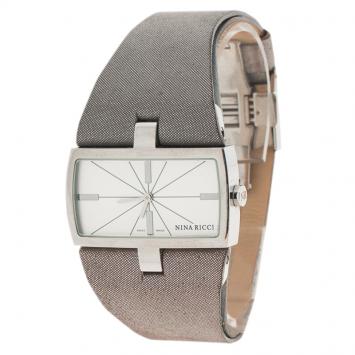 Pre Owned Nina Ricci Silver Stainless Steel N027.12 Women's Wristwatch 37MM
