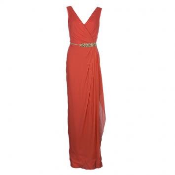 Pre Owned Notte By Marchesa Sleeveless Embellished Maxi Dress L