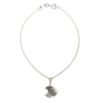 Pre Owned Pasquale Bruni Diamond & 18k White Gold Moon Charm Bracelet 18cm