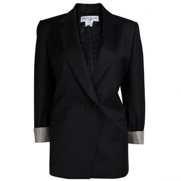 Pre Owned Paul & Joe Black Wool Blazer L