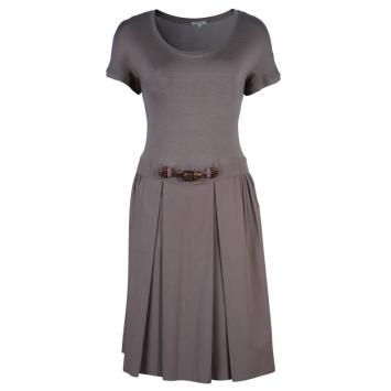 Pre Owned Paule Ka Khaki Cotton Dress L