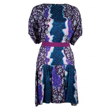 Pre Owned Peter Pilotto Multicolor Printed Roamer Short Dress M