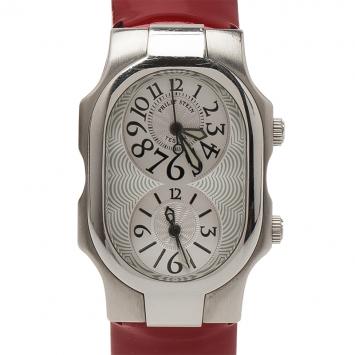 Pre Owned Philip Stein Silver Stainless Steel Teslar Women's Wristwatch 26MM