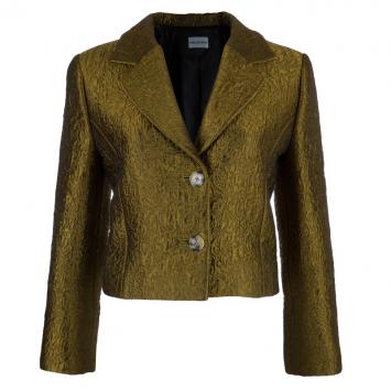 Pre Owned Philosophy di Alberta Ferretti Bronze Textured Jacket M