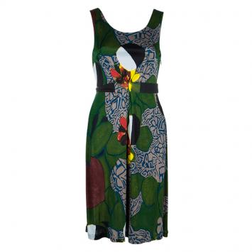Pre Owned Philosophy di Alberta Ferretti Multicolor Print Dress S