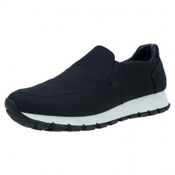 مملوكة مسبقًا Prada Sport Black Nylon Slip on Sneakers Size 35.5