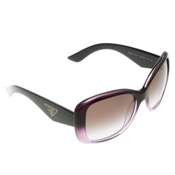 Pre Owned Prada Purple  SPR32P Oversized Sunglasses 