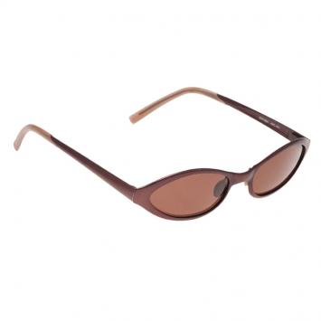 Pre Owned Prada Burgundy Oval SPR 66A Sunglasses