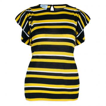 Pre Owned Prada Striped Knit Top M