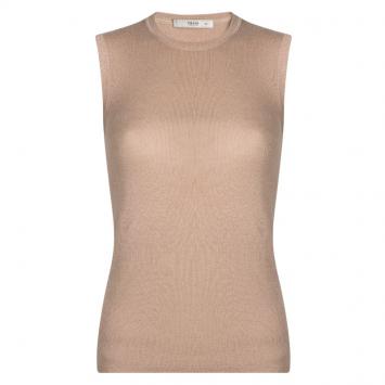 Pre Owned Prada Beige Sleeveless Sweater S