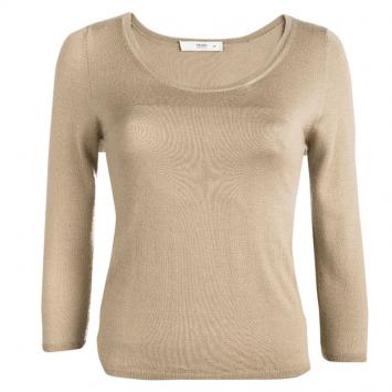 Pre Owned Prada Brown Crewneck Sweater S