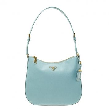 Pre Owned Prada Lago Saffiano Lux Leather Hobo