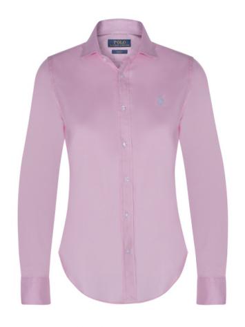 Pre Owned Polo Ralph Lauren Pink Logo Long Sleeve Shirt L