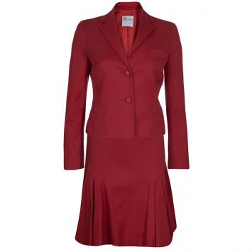 Pre Owned Red Valentino Red Skirt Suit S