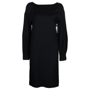 Pre Owned RED Valentino Black Deep Back Bow Detail Dress M 
