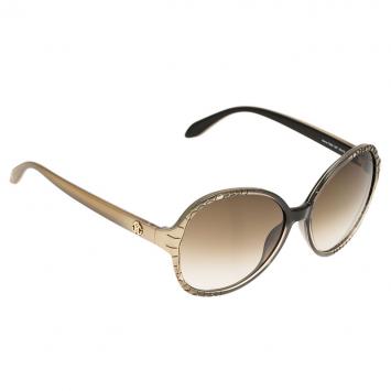 Pre Owned Roberto Cavalli Brown Maria Round Sunglasses