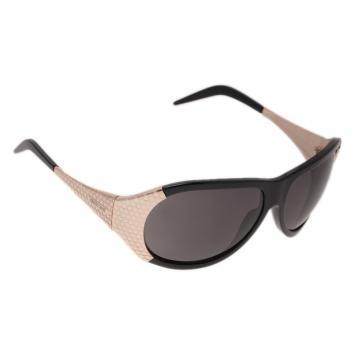 Pre Owned Roberto Cavalli Black and Gold Antigone Sunglasses
