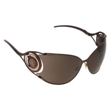 Pre Owned Roberto Cavalli Brown Zircone Sunglasses