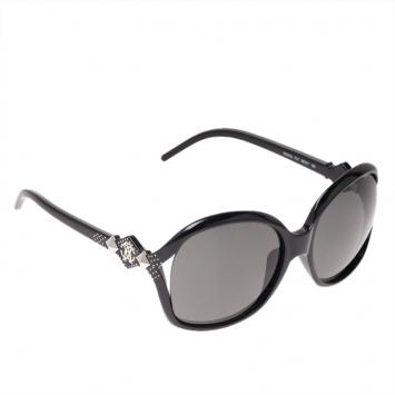 Pre Owned Roberto Cavalli Black 674S Fly Sunglasses