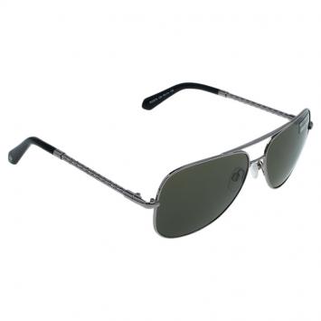 Pre Owned Roberto Cavalli Silver 837 Aviator Sunglasses