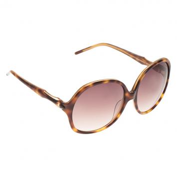 Pre Owned Roberto Cavalli Tortoise Bougainvillea Square Sunglasses