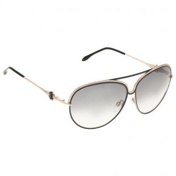 Pre Owned Roberto Cavalli Black and Gold Tureia Sunglasses